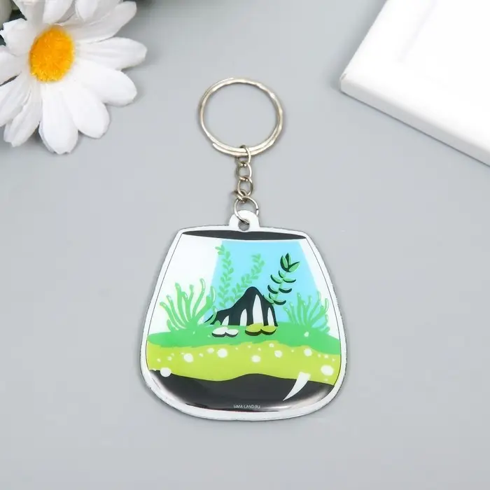 Брелок PVC "Флорариум" 6,2х5,8 см