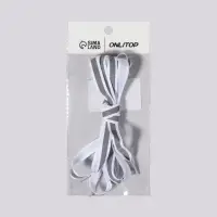 Шнурки для обуви, пара, плоские, со светоотражающей полосой, 10 мм, 110 см, белые