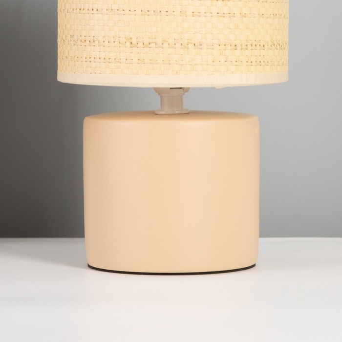 Лампа настольная "Лиза" 1х40Вт Е14 персиковый 13х13х24см