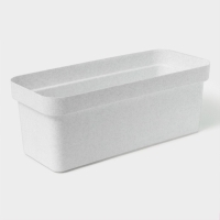 Ящик балконный для цветов &laquo;Эко&raquo;, 40 см, 8 л, цвет светлый гранит