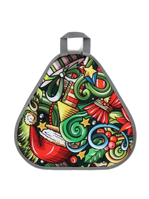 Ледянка мягкая Xmas, треугольная, цвет МИКС