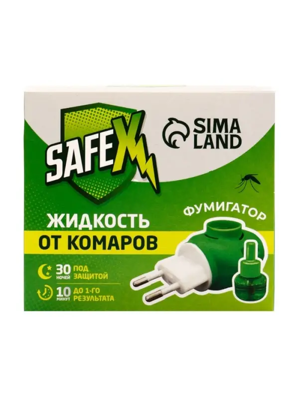 Комплект от комаров SAFEX (фумигатор+жидкость) 2 набора