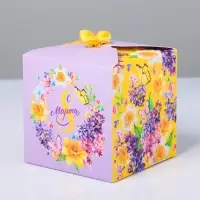 Коробка подарочная складная, упаковка, &laquo;С 8 Марта&raquo;, 12 х 12 х 12 см