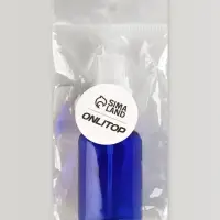 Бутылочка для хранения, с распылителем, 50 мл, цвет синий/белый