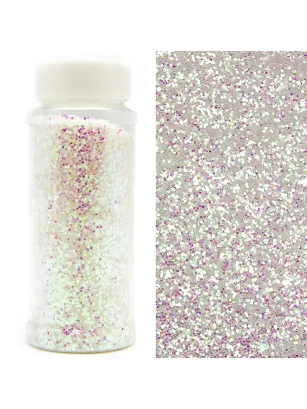 Конфетти &laquo;Шестиугольники&raquo; белые, голография, 0.1 см, 90 г