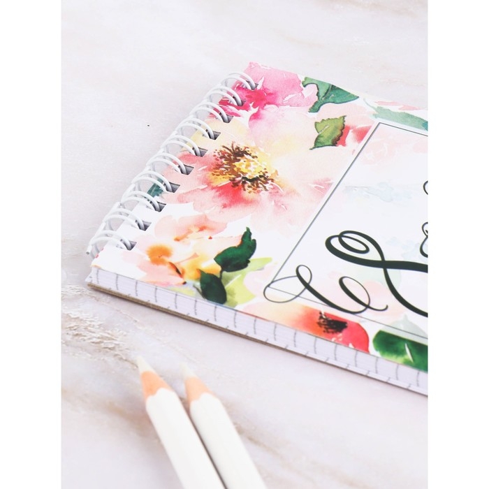 Блокнот в мягкой обложке А6, 40 л на гребне &laquo;С 8 марта&raquo;