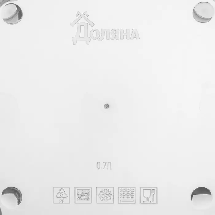 Контейнер квадратный Доляна, пищевой, 700 мл, цвет цвет сиреневый