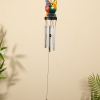 Музыка ветра "Кот" дерево, алюминий 8х8х80 см, МИКС