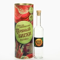 Подарочный набор для приготовления настойки &laquo;Пряный виски&raquo;, набор трав и специй 20 г., бутылка 500 мл., инструкция