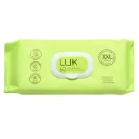Влажные полотенца XXL универсальные с календулой и аллантонином пластик клапаном LUX №60