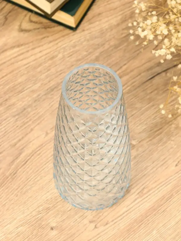 Ваза стекло настольная "Иви" 21,5х9,5х6,5 см, прозрачный