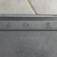 Совок для мусора, пластик, 32&times;22&times;9.5 см, ручка МИКС, серый