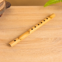 Сувенирный музыкальный инструмент "Флейта" бамбук, цв. бежевый, 30х2х2 см