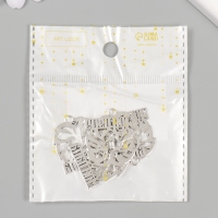 Металлический элемент, декоративная подвеска &laquo;Мой папа: Лев&raquo; набор 5 шт 2,5х2,6 см