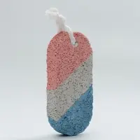 Пемза для педикюра, с подвесом, 9&times;4 см, в коробке, разноцветная