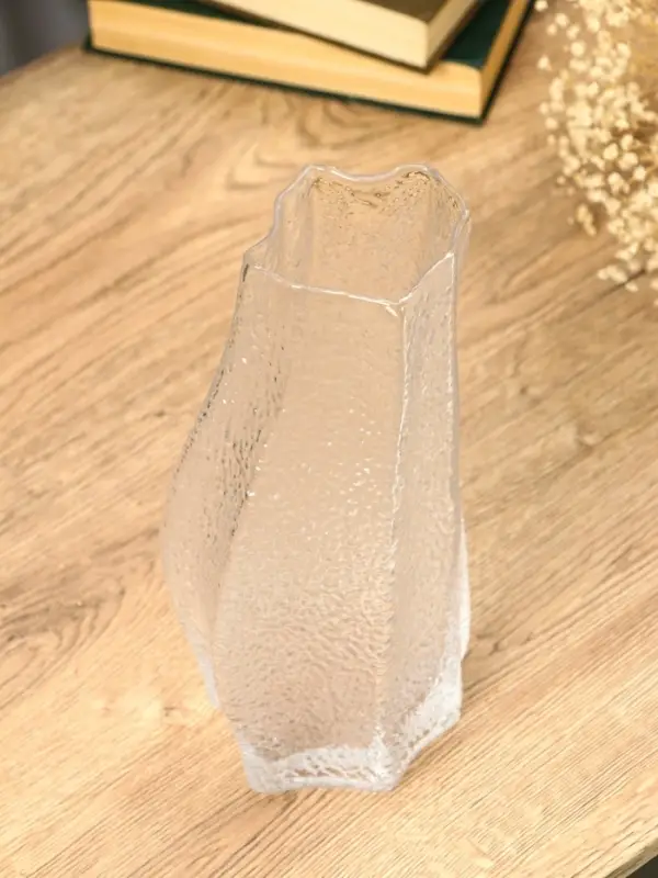 Ваза стекло настольная "Дженис" 25х12х8 см, прозрачный