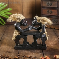 Сувенир &laquo;Аборигены и армреслинг&raquo;, 18&times;16&times;9 см, дерево