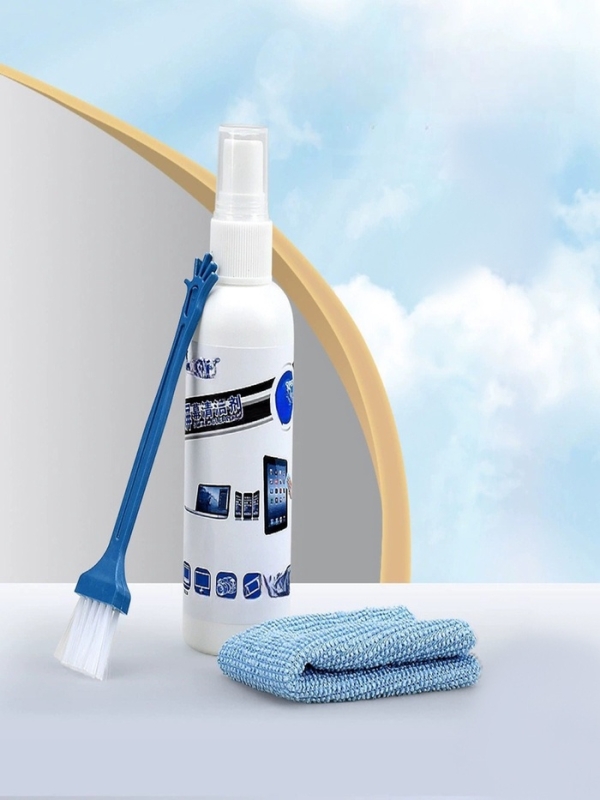 Набор чистящий для экранов KCL-1005, салфетка, спрей 100 мл , щетка