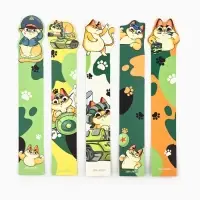 Закладки для книг, фигурные из картона, 5 шт. &laquo;С 23 февраля&raquo;