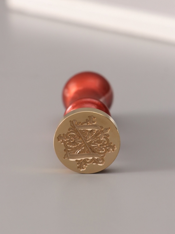 Печать для сургуча с пластиковой ручкой "Буква Z на вензеле" 2,5х2,5х6,3 см