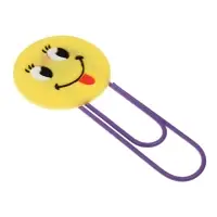 Закладка-скрепка большая &laquo;Смайл&raquo;, 11 см