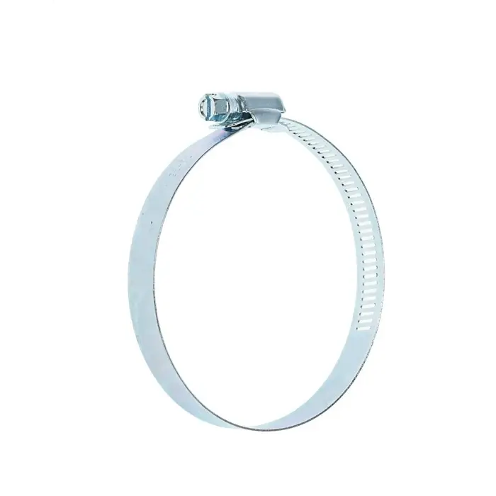 Хомут червячный ZEIN engr, сквозная просечка, диаметр 72-95 мм, ширина 12.7 мм, оцинкованный