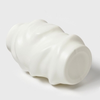 Ваза для цветов 9х6х20 см, цвет белый