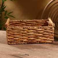 Корзина плетеная 36x21x15 см, водный гиацинт