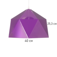 Светильник Edward 1х40Вт Е27 пр-1м темно-фиолетовый 38х38х25см