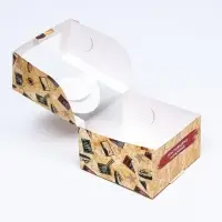 Коробка под бенто - торт с окном &laquo;Самому сильному&raquo;, 14&times;14&times;8 см