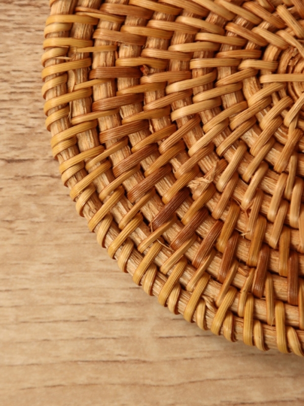 Подставка под горячее 10 см, ротанг