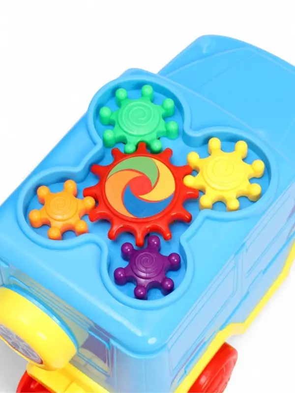 Каталка на палочке "Машинка" с шестеренками