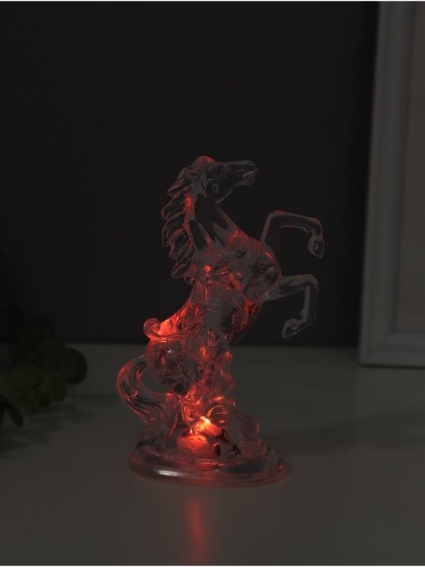 Ночник свеча "Конь" LED RGB 3xAG13 5х8х15см