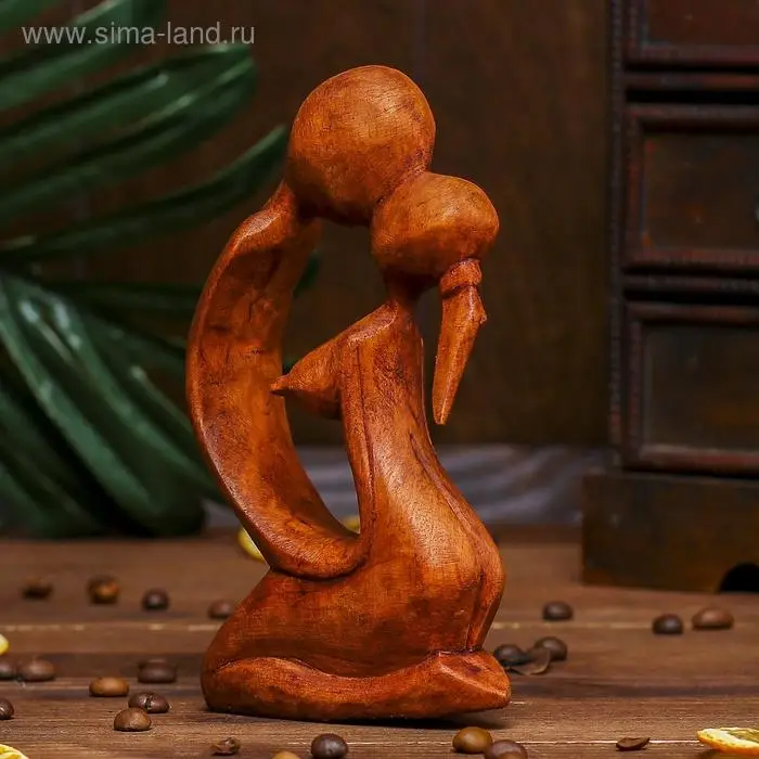 Сувенир дерево "Поцелуй" 15х9х3,5 см
