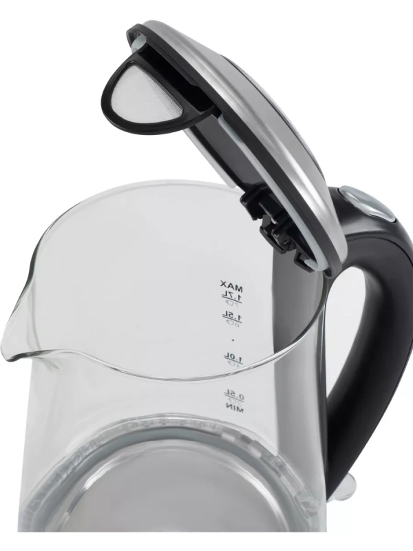 Чайник HYK-G8406 1,7л 2200Вт прозрачный (металл)