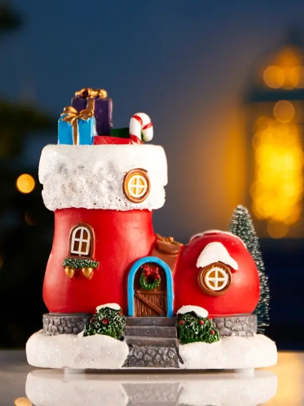 Фигура светодиодная "Волшебный сапожок" 13х11 см, 4 LED, LR41x3 (в компл), Т/БЕЛЫЙ