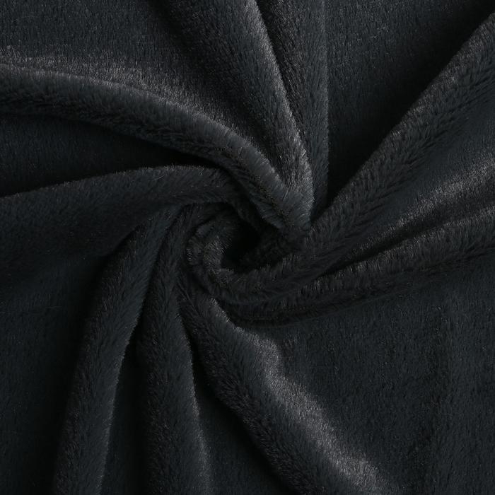 Лоскут для рукоделия, 50 &times; 50 cм, мех, цвет тёмно-серый