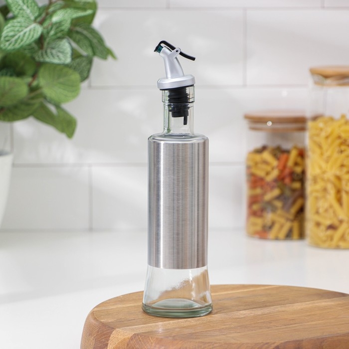 Бутылка стеклянная для соусов и масла Доляна &laquo;Стиль&raquo;, 320 мл, 6,5&times;25,5 см