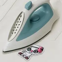 Термоаппликация &laquo;Кошка с цветком&raquo;, 5&times;5.7 см, розовая