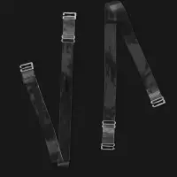 Лямки для бюстгальтера, силиконовые, фурнитура металл, 1.5 см, 37 см, пара, прозрачные