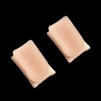 Корректоры - разделители для больших пальцев, на манжете, силиконовые, 3,5 &times; 2,5 см, пара, цвет бежевый