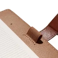 Органайзер на кольцах, C6, с хлястиком, 80л, линия, к/зам, Коричневый