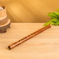 Сувенирный музыкальный инструмент "Флейта" бамбук, цв. коричневый, 40х3х3 см