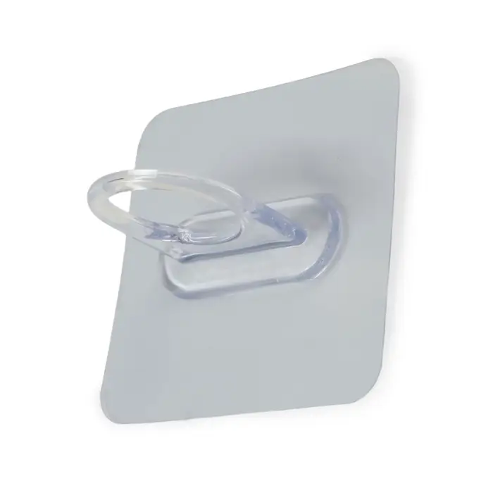 Держатель с клейкой поверхностью ТУНДРА, d=25 мм, 68&times;68 мм, прозрачный