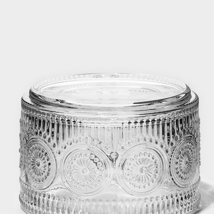 Кружка стеклянная &laquo;Ларго&raquo;, 400 мл, 10,5&times;7 см