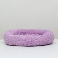 Лежанка для собак и кошек &laquo;Уют&raquo;, мягкий мех, 45 х 35 х 11 см, фиолетовая