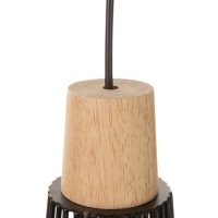 Светильник "Крит" 1х40Вт Е27 черный/коричневый 25х25х37(137)см