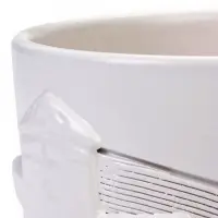 Горшок цветочный с поддоном 1,4 л, d15/h13 см белый керамика, "Голландия" (М)