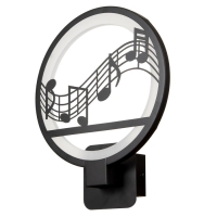 Бра 2497/1 LED 15Вт 4000К черный 24х24х30 см