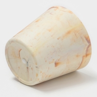 Кашпо круглое "SandStorm" d14х13 см, цвет оранжевый